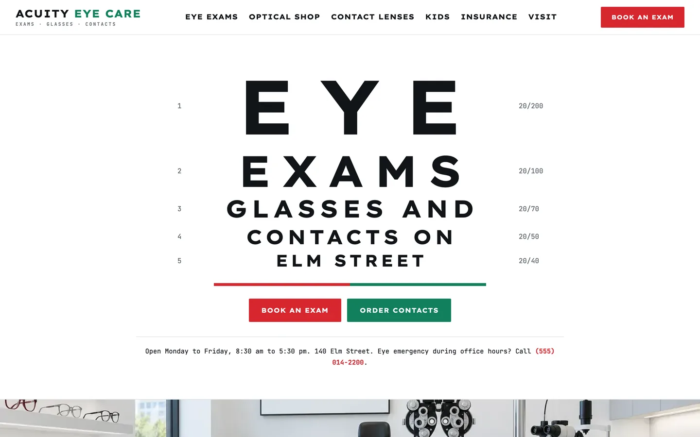 Acuity: Homepage