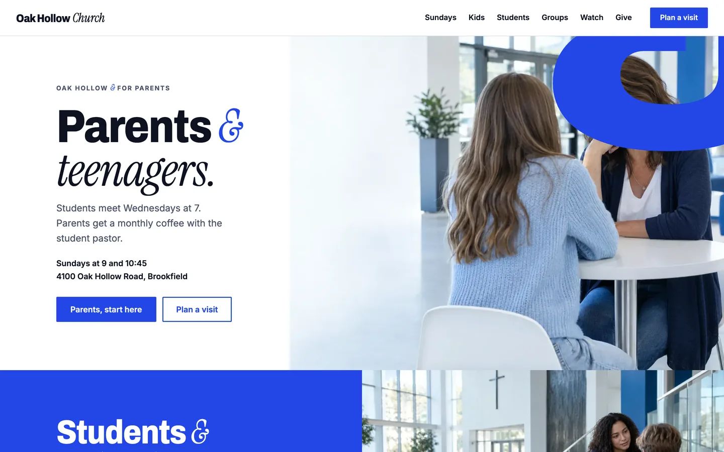Ampersand: Home / parents & teenagers
