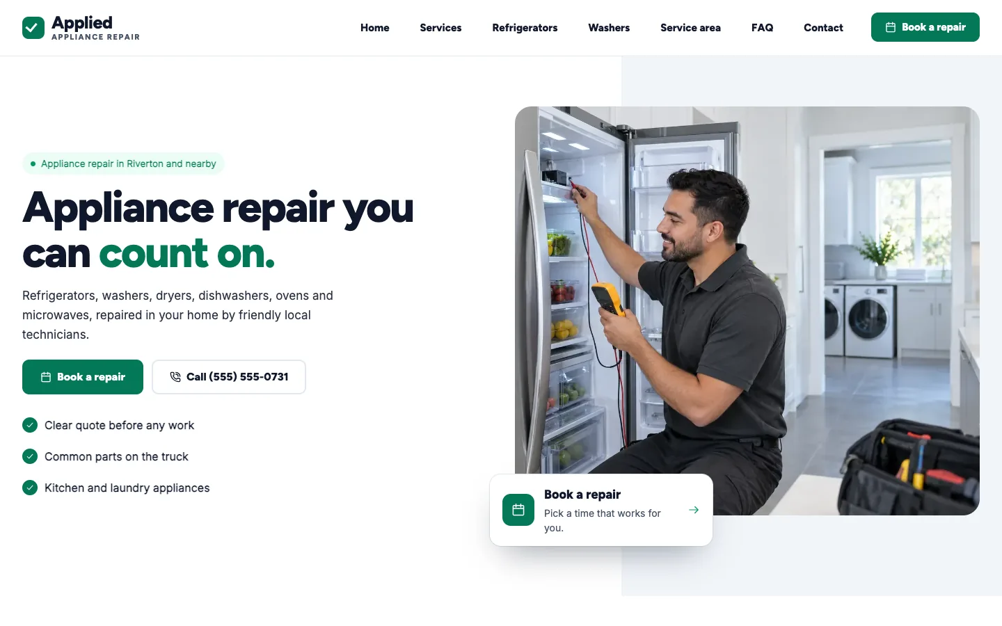 Applied: Homepage