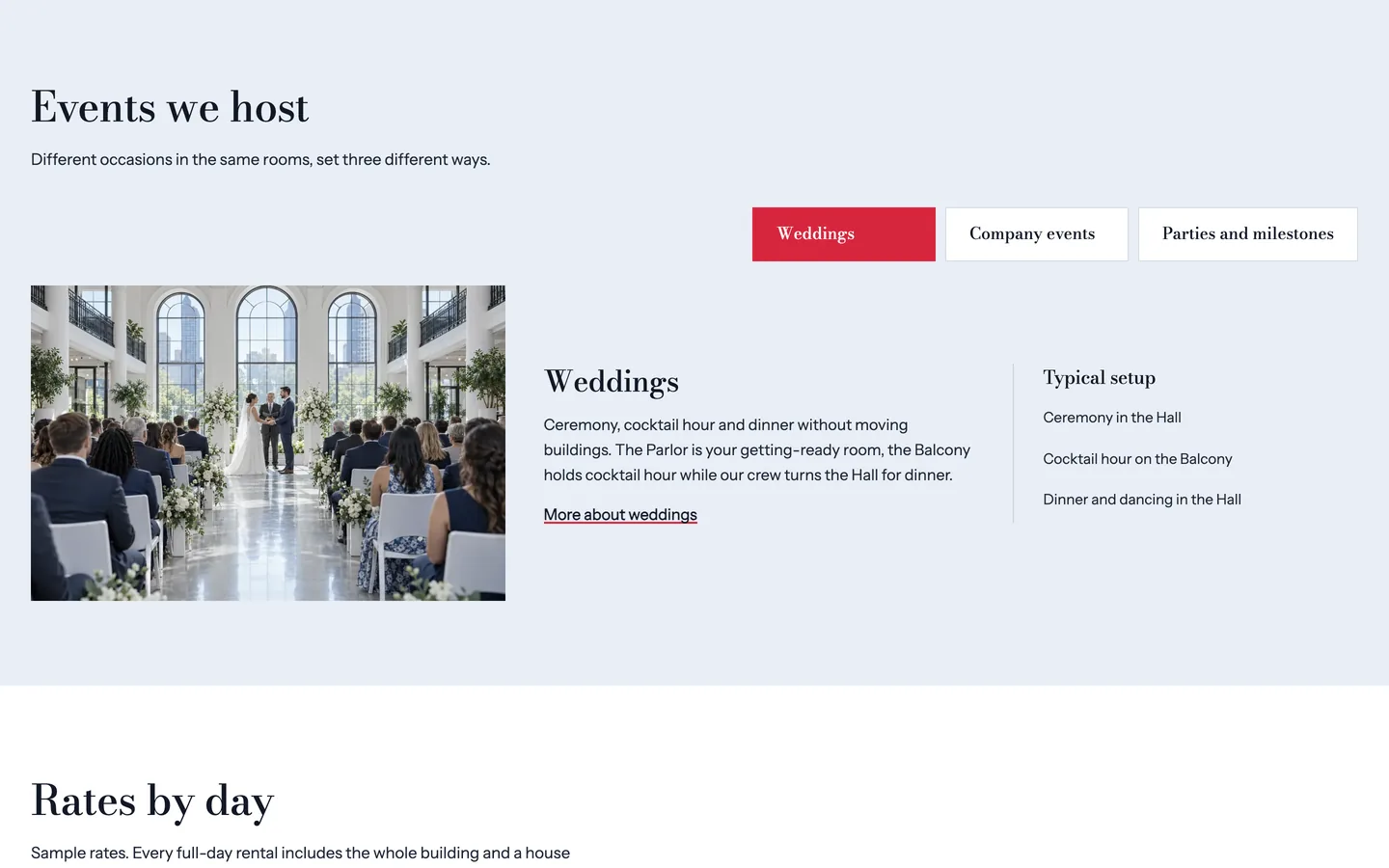 Assembly: Events we host