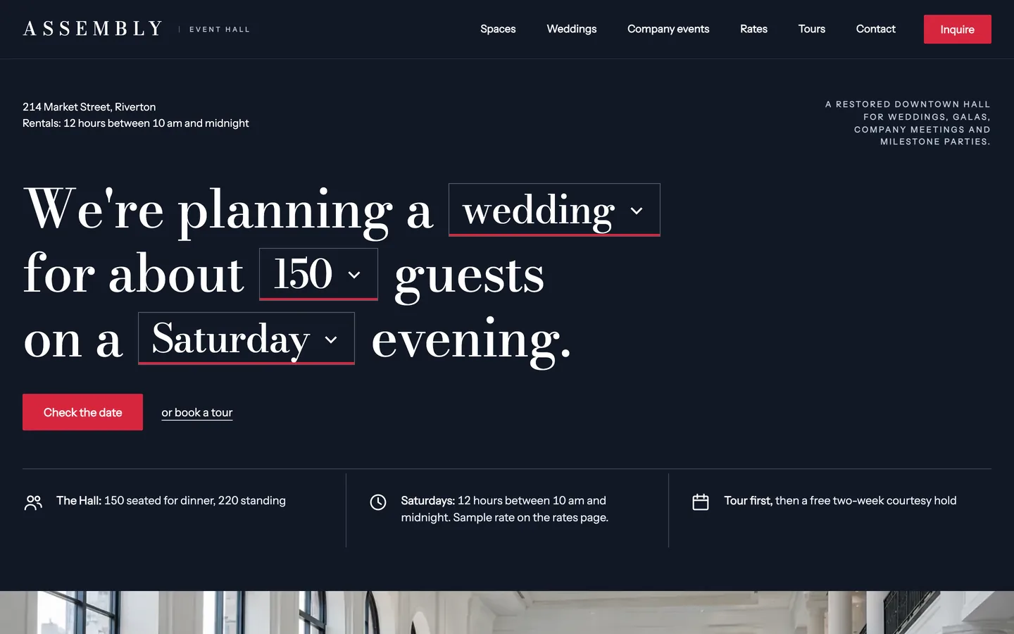 Assembly: Homepage