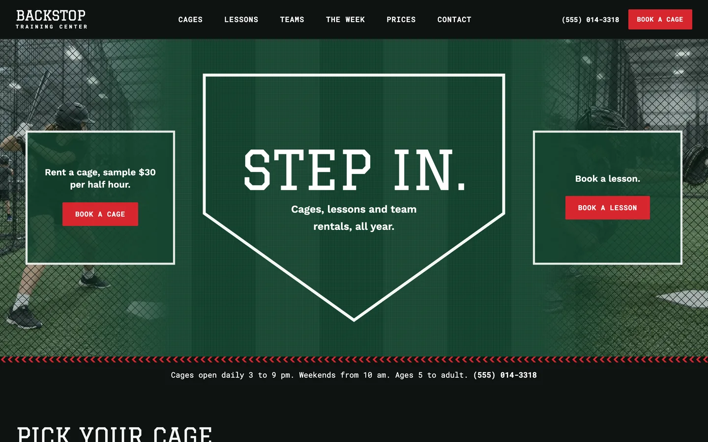 Backstop: Homepage