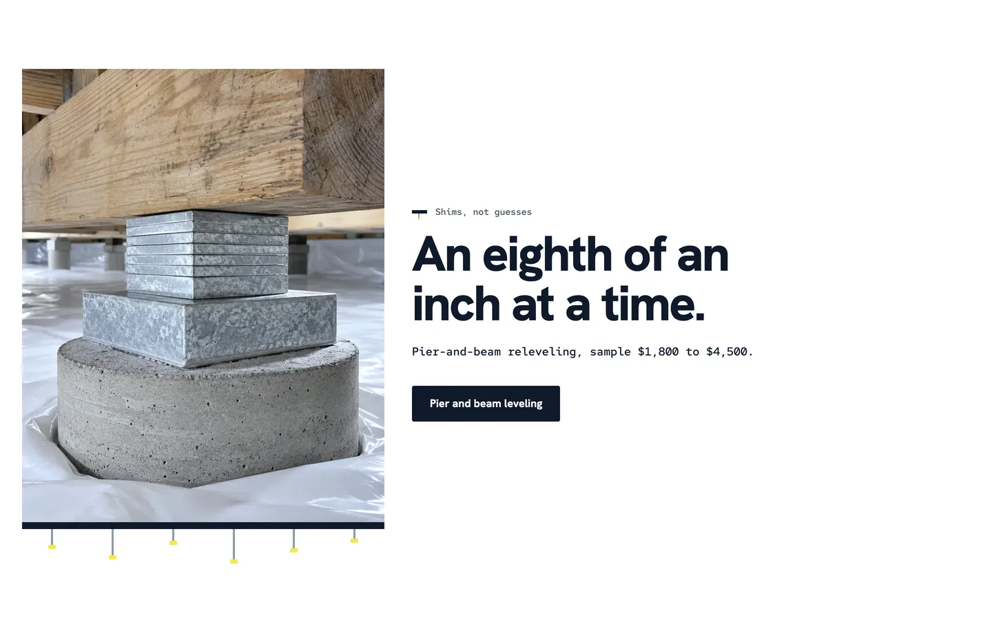 Bearing: An eighth of an inch at a time