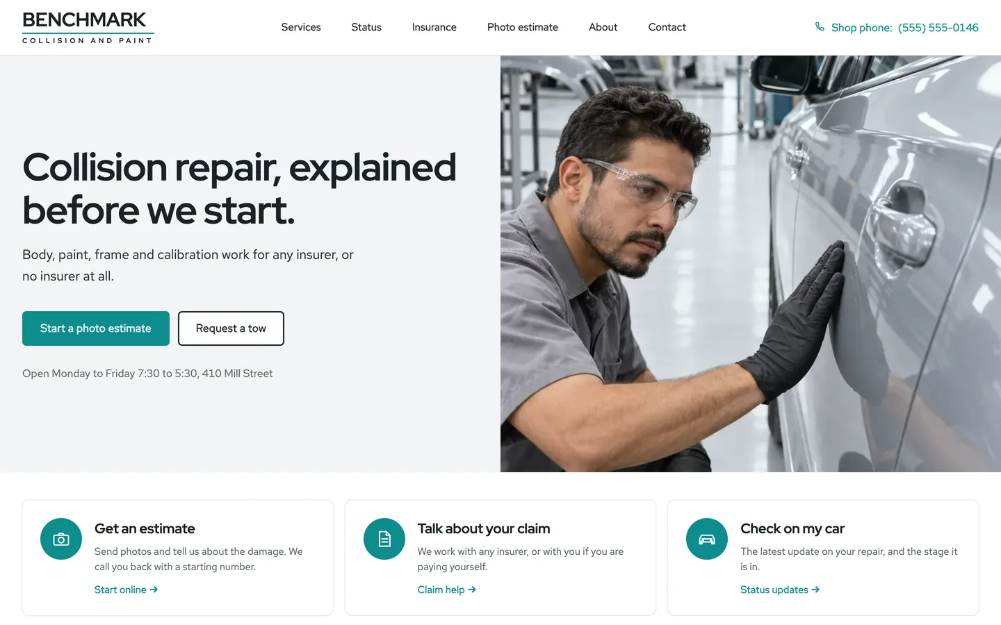 Benchmark: Homepage