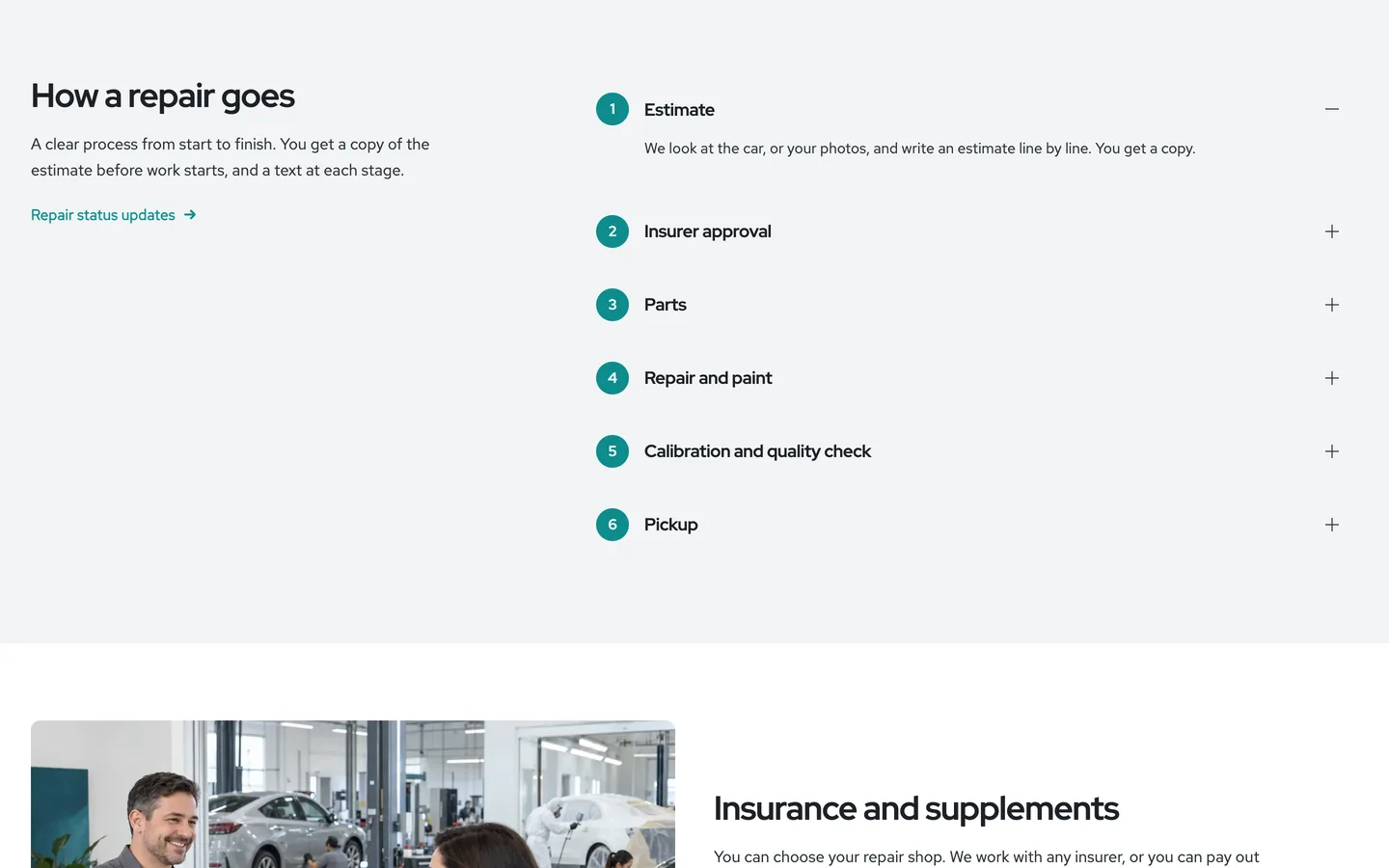 Benchmark: How a repair goes