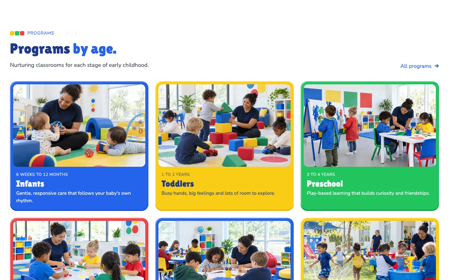 Blocks: Programs by age