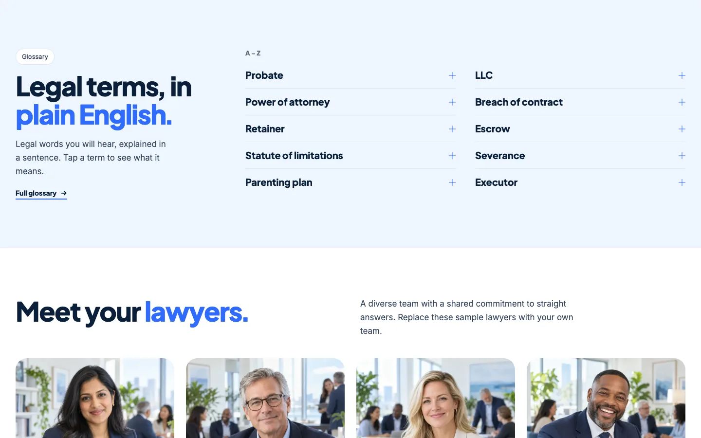 Brief: Plain-English glossary