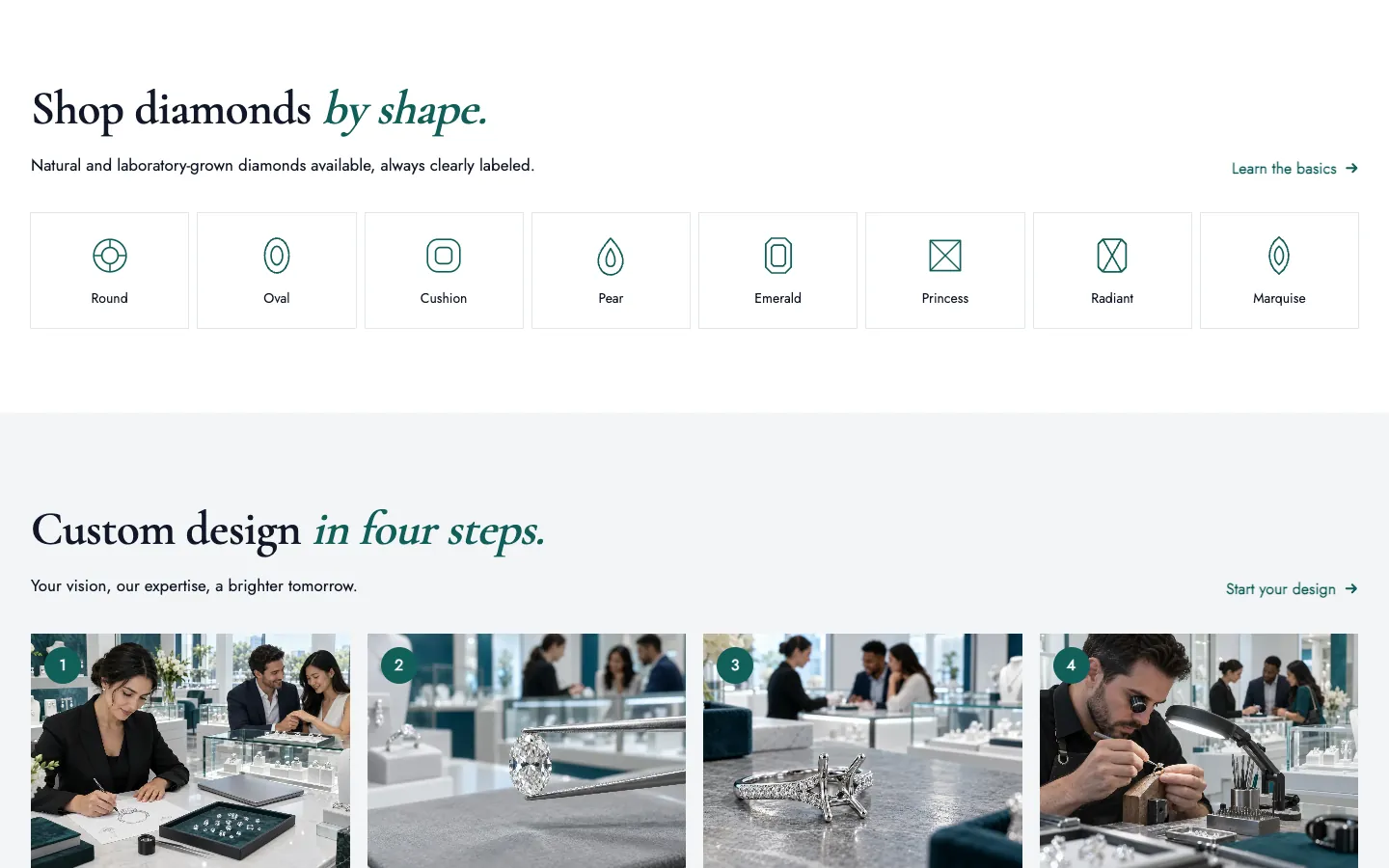 Brightwell: Diamonds by shape