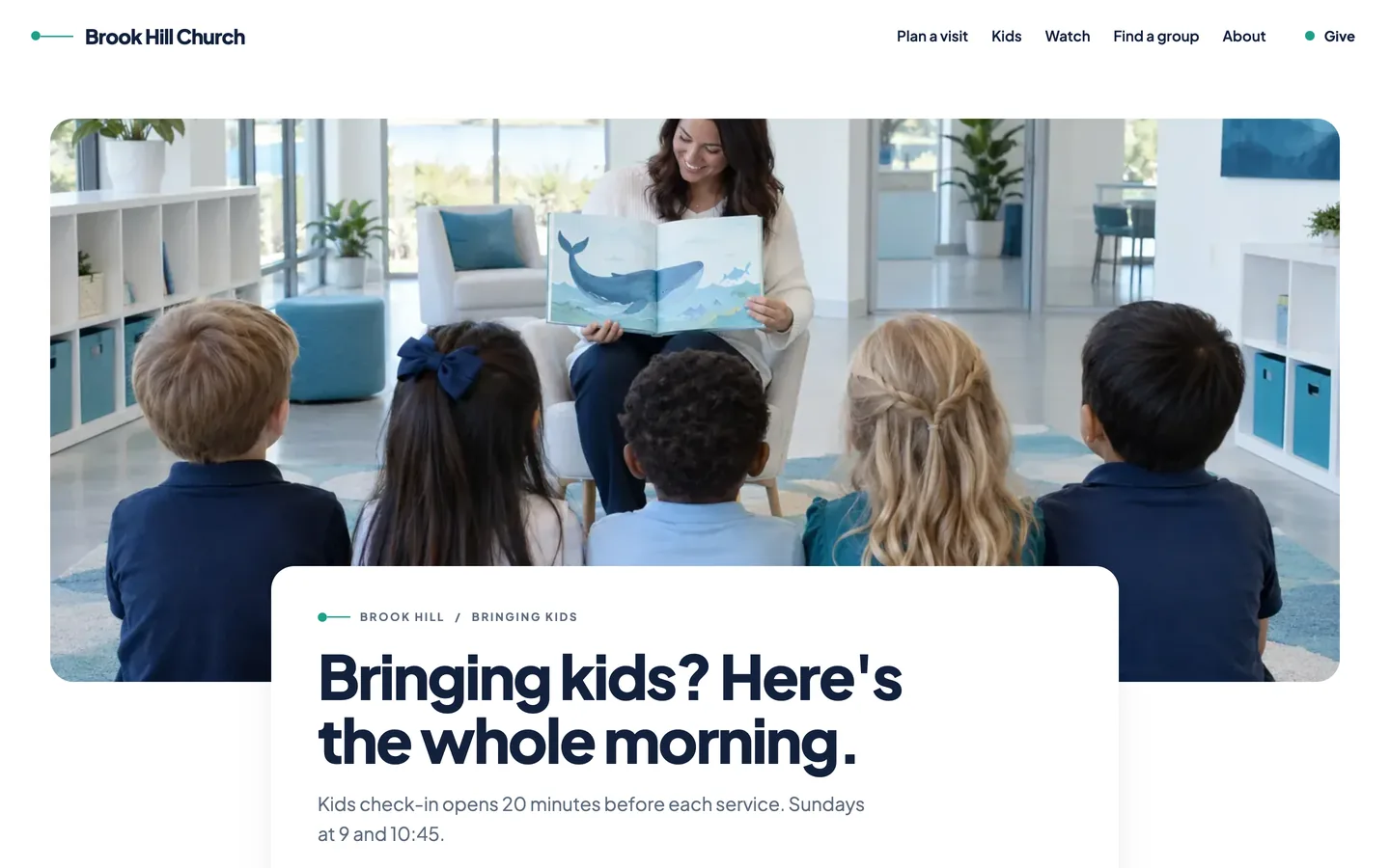 Brook: Home / bringing kids?