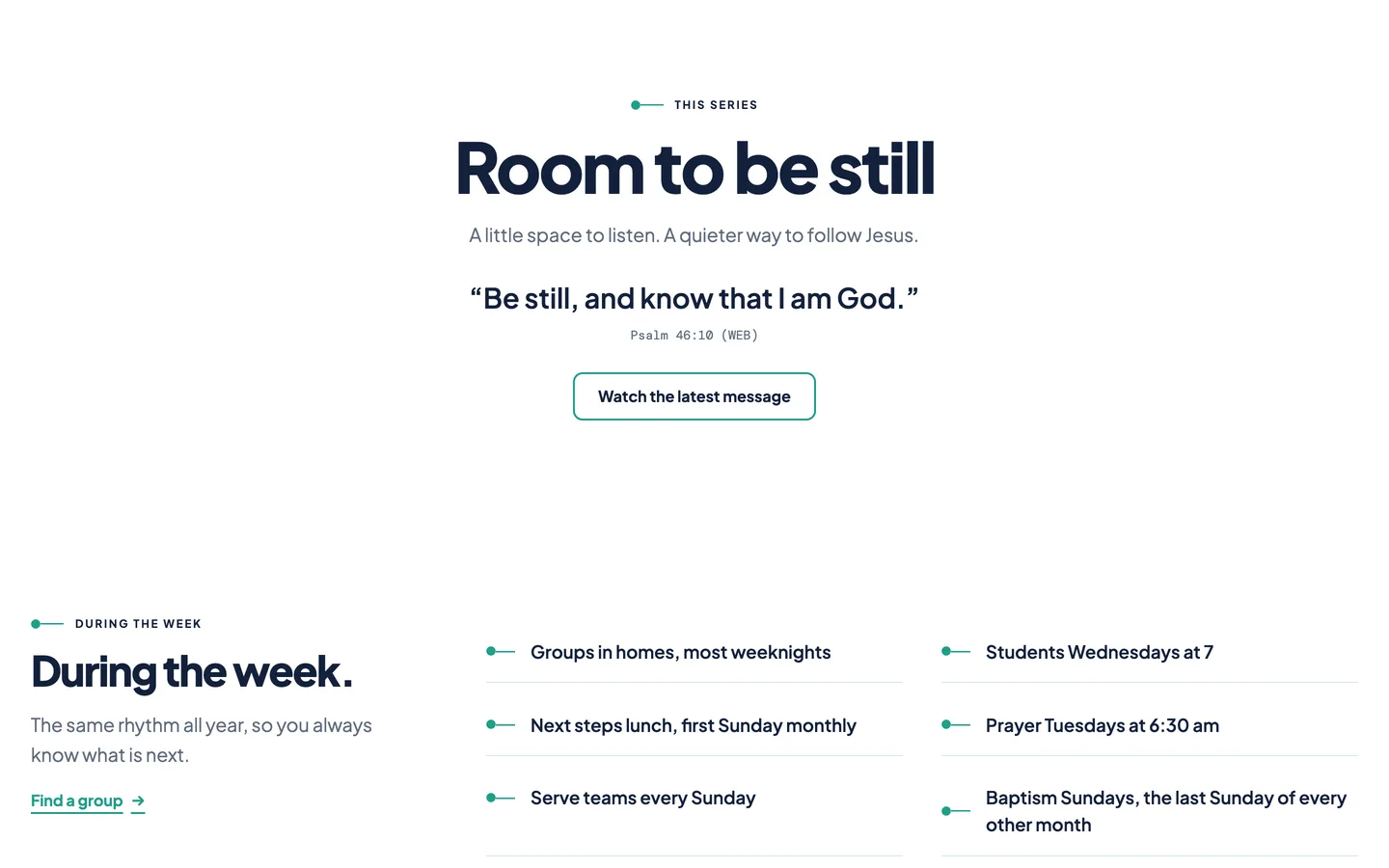 Brook: Room to be still