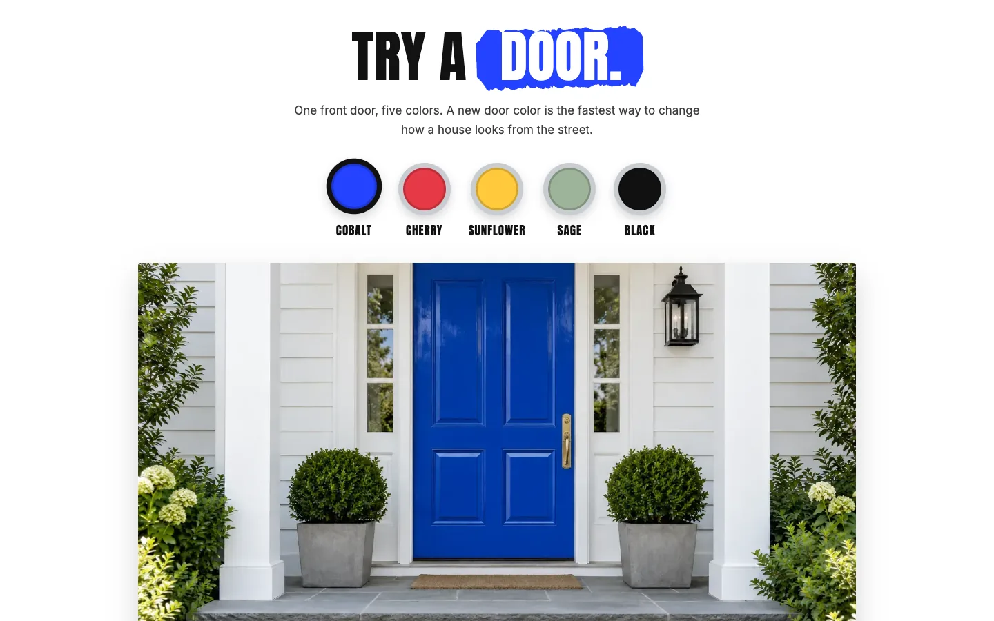 Brushwork: Try a door / exteriors home