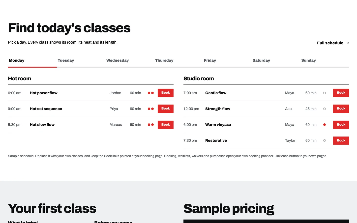 Cadence: Today's classes