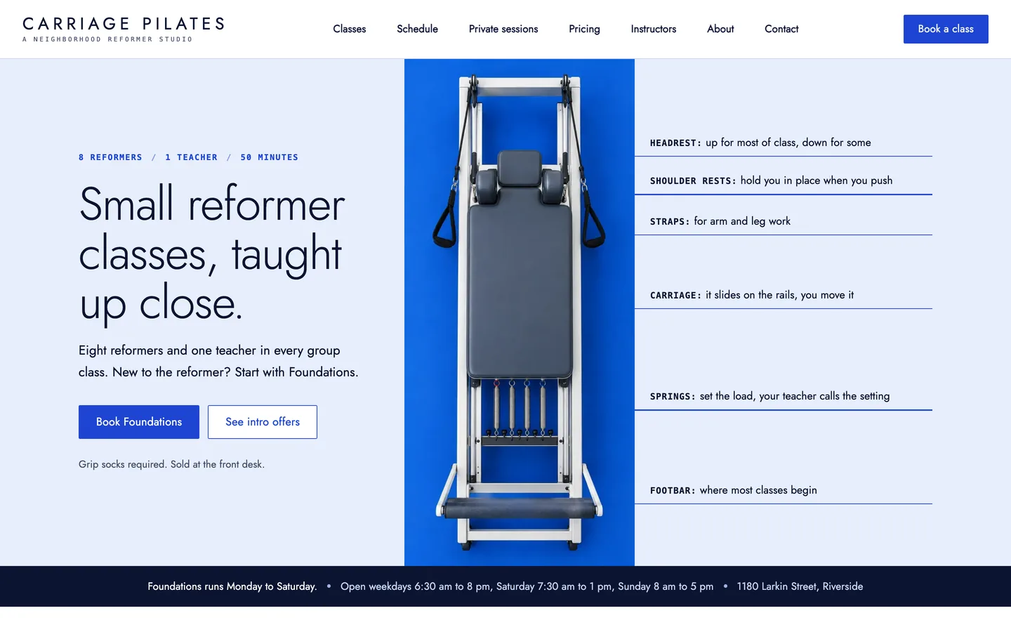 Carriage: Homepage