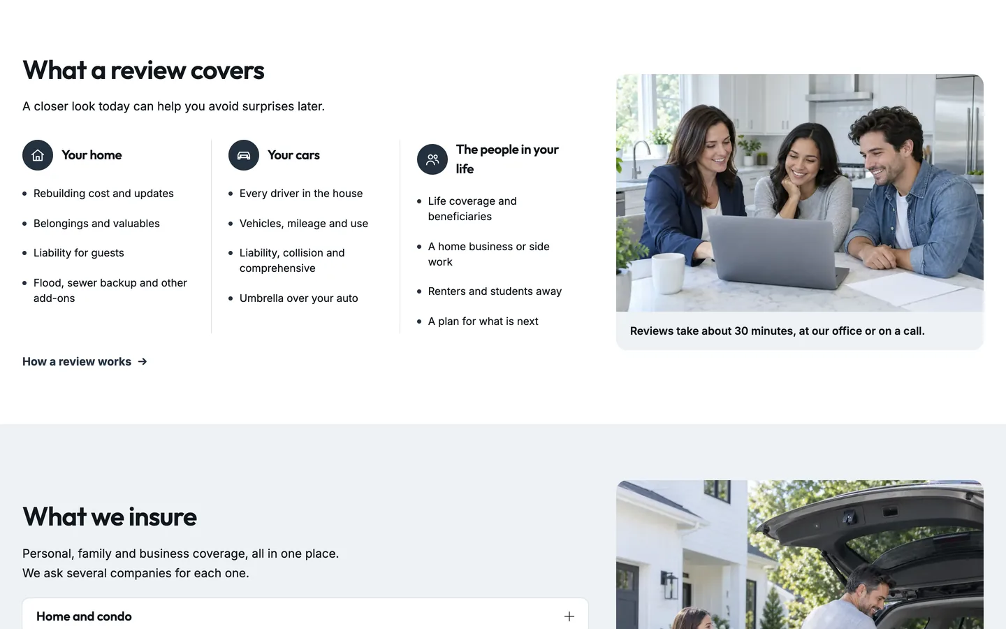 Checkup: What a review covers