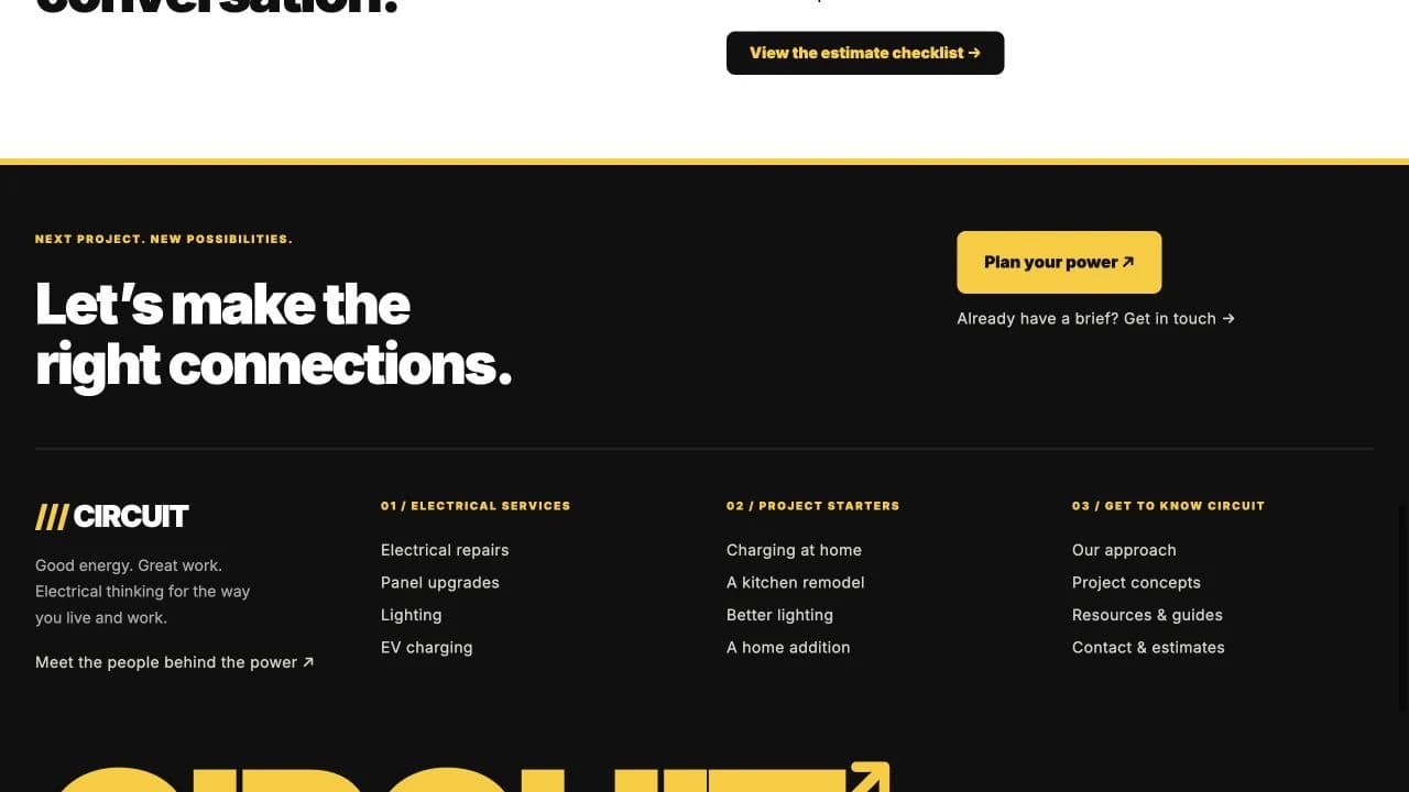 Circuit: Shared footer