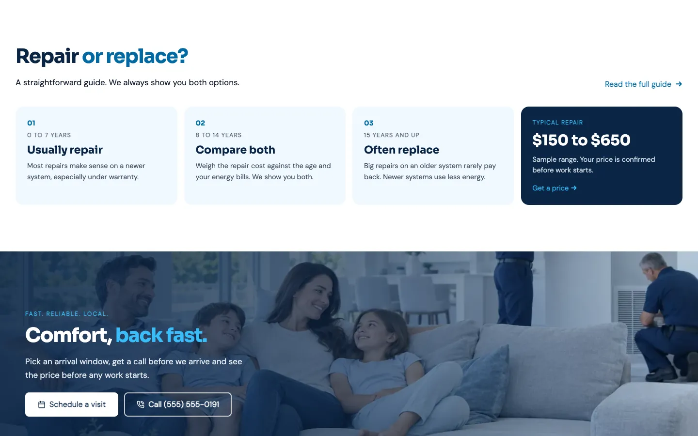 Clearair: Repair or replace guide
