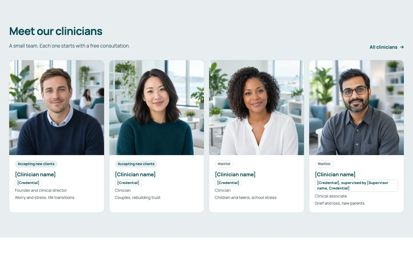 Cove: Meet our clinicians