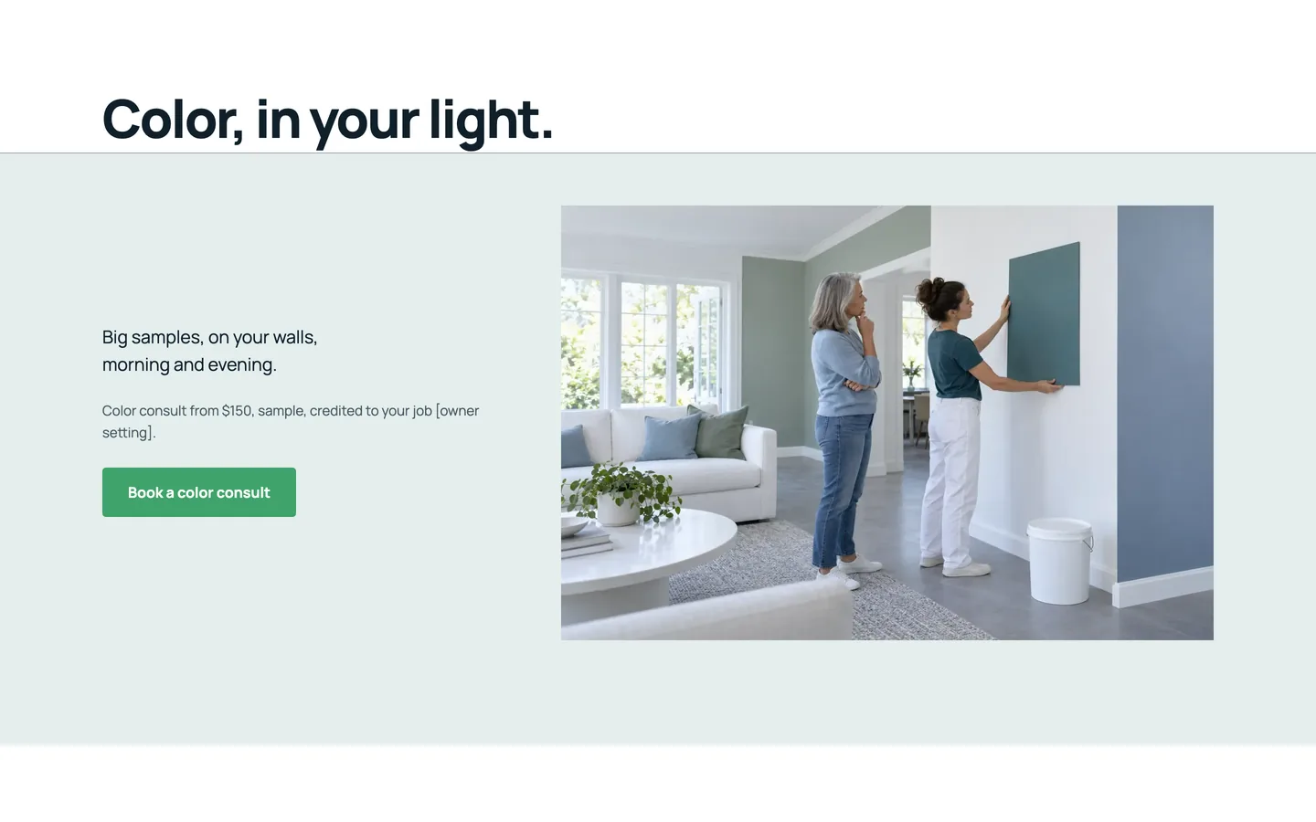 Cutline: Color, in your light
