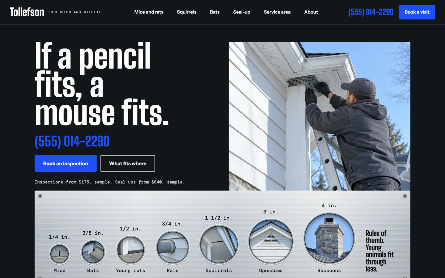 Dime: Homepage
