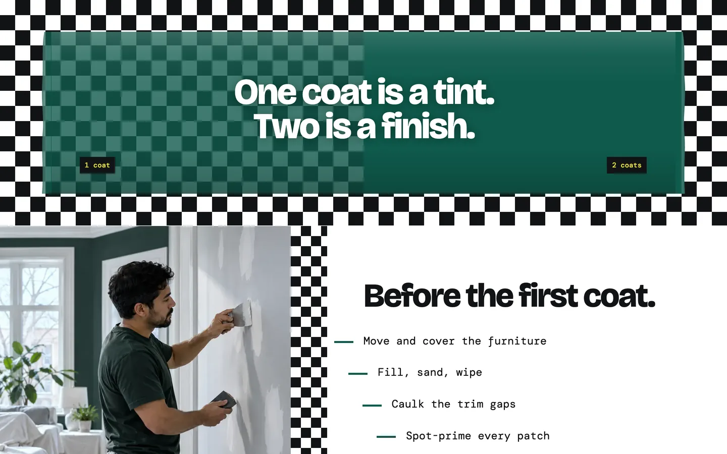 Drawdown: One coat is a tint