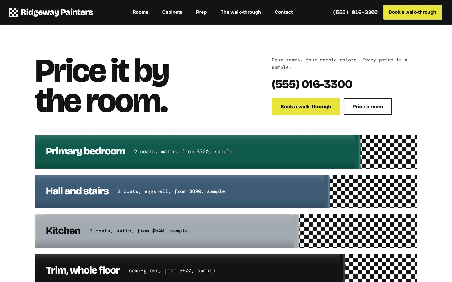 Drawdown: Home / price it by the room