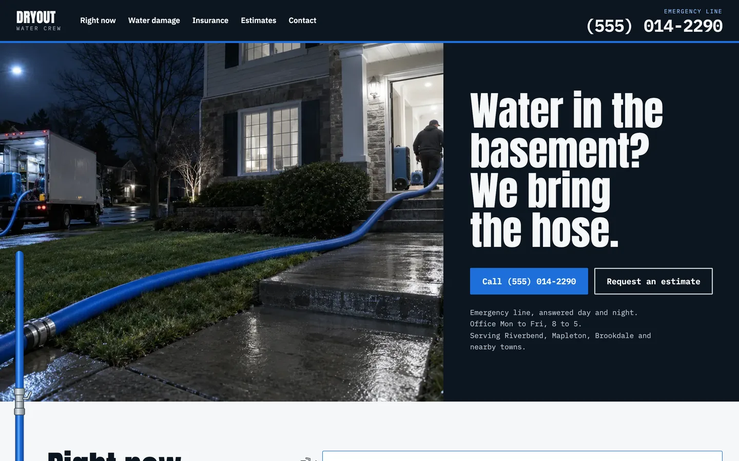 Dryout: Homepage
