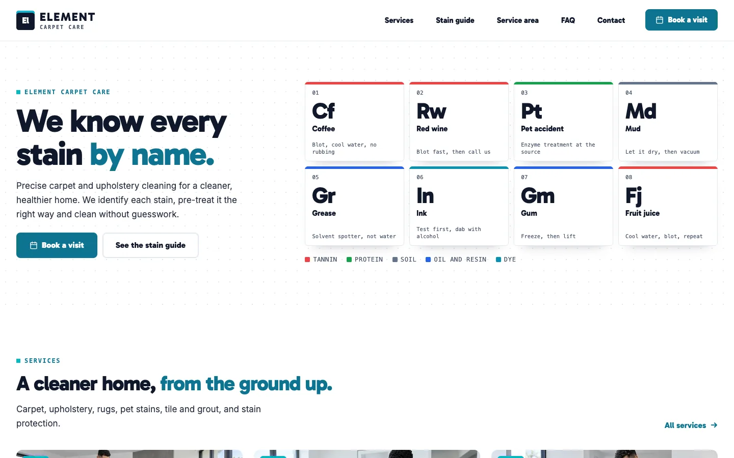 Element: Homepage