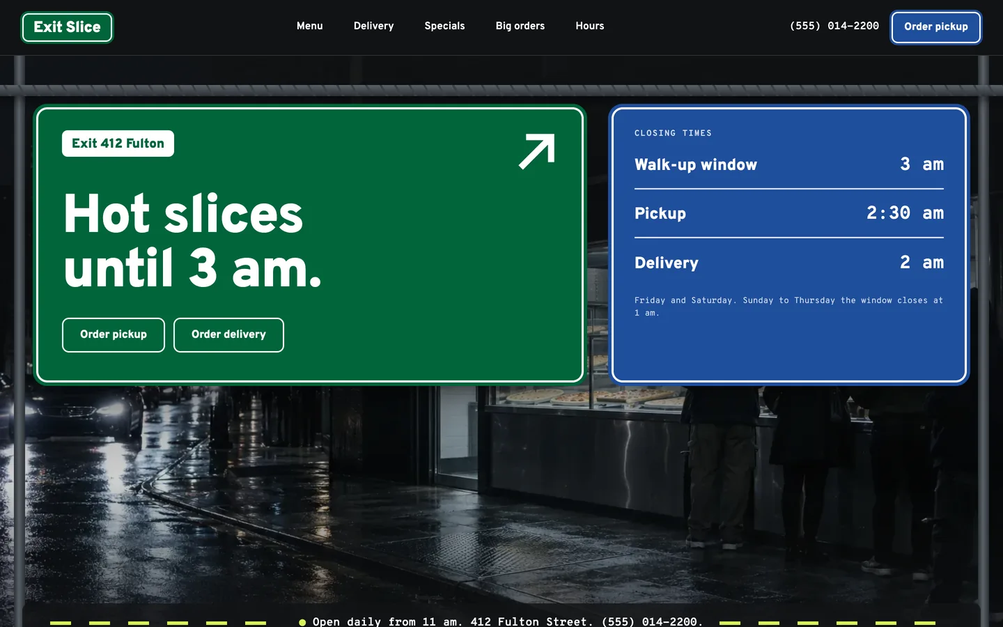 Exit: Homepage