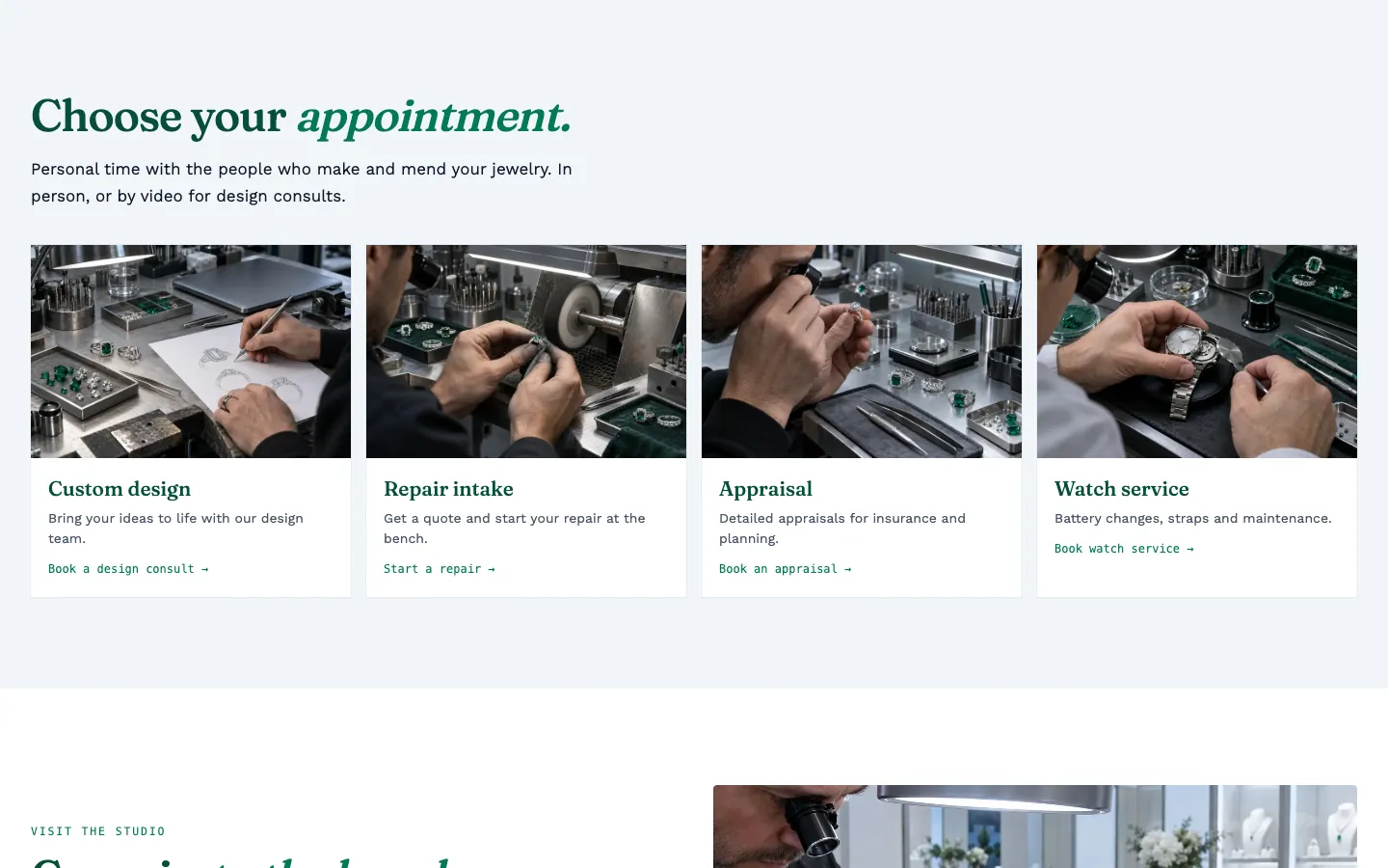 Facet: Appointment types