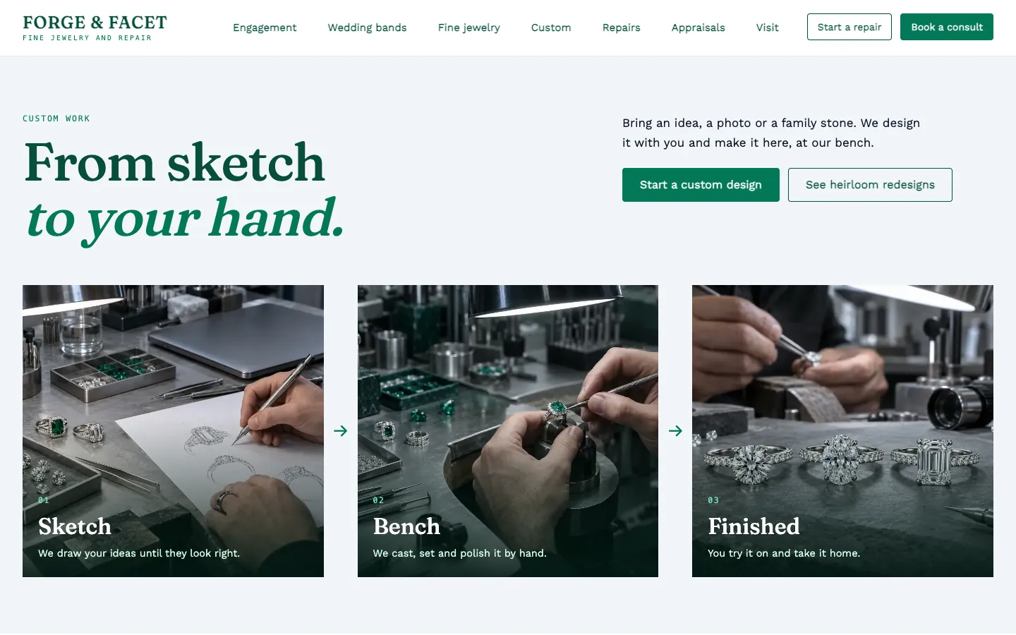 Facet: Home / sketch to your hand