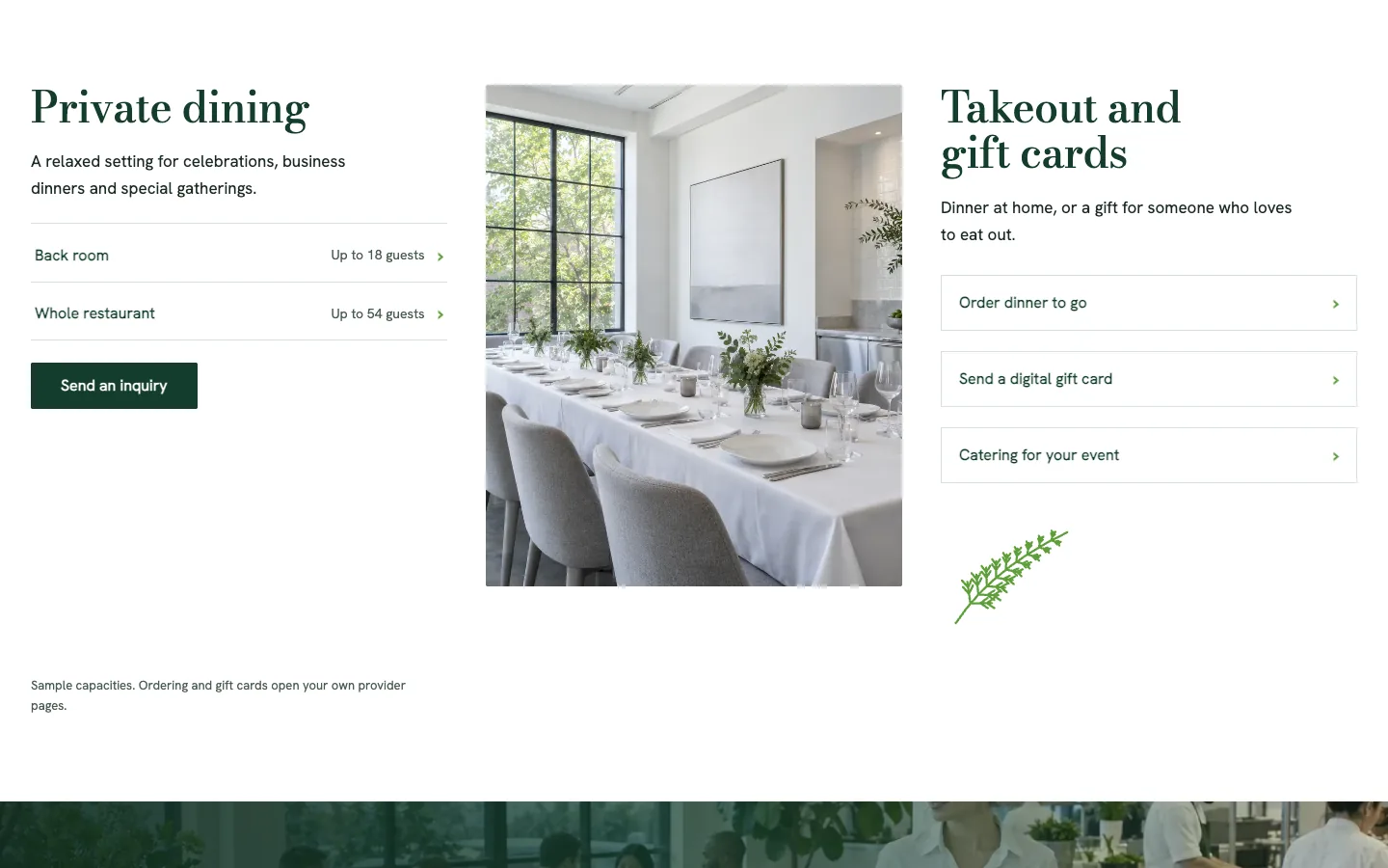 Fennel: Private dining, takeout and gift cards