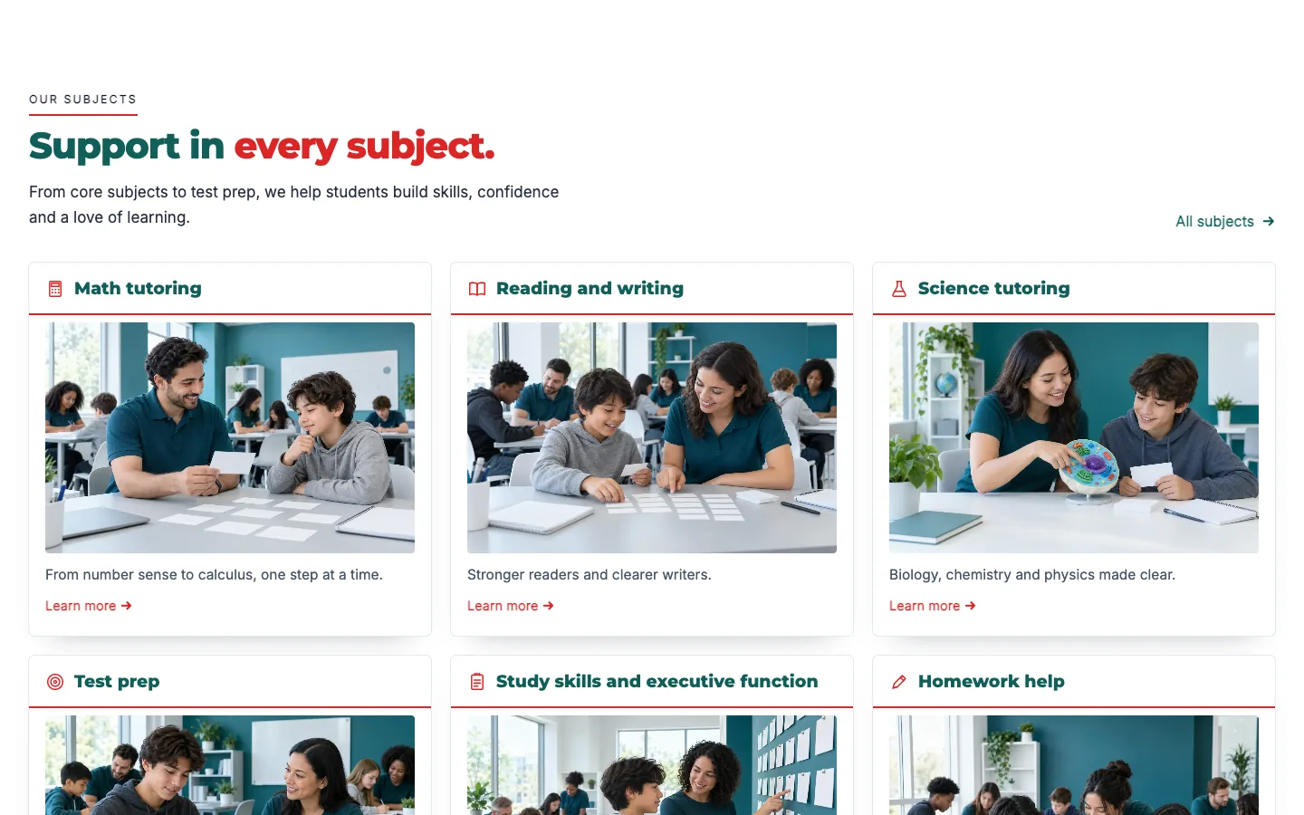 Flashcard: Subjects as index cards