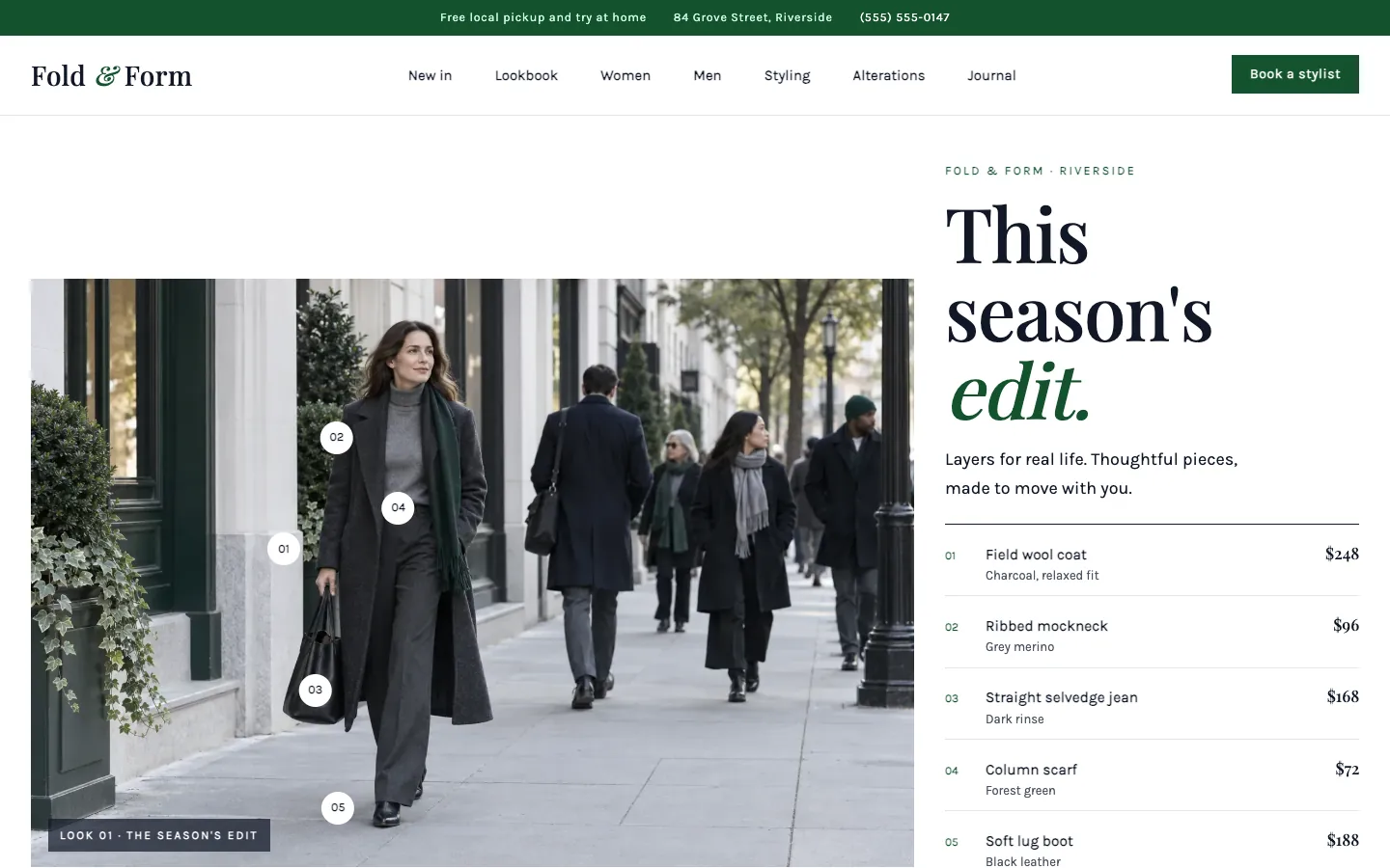 Fold: Homepage