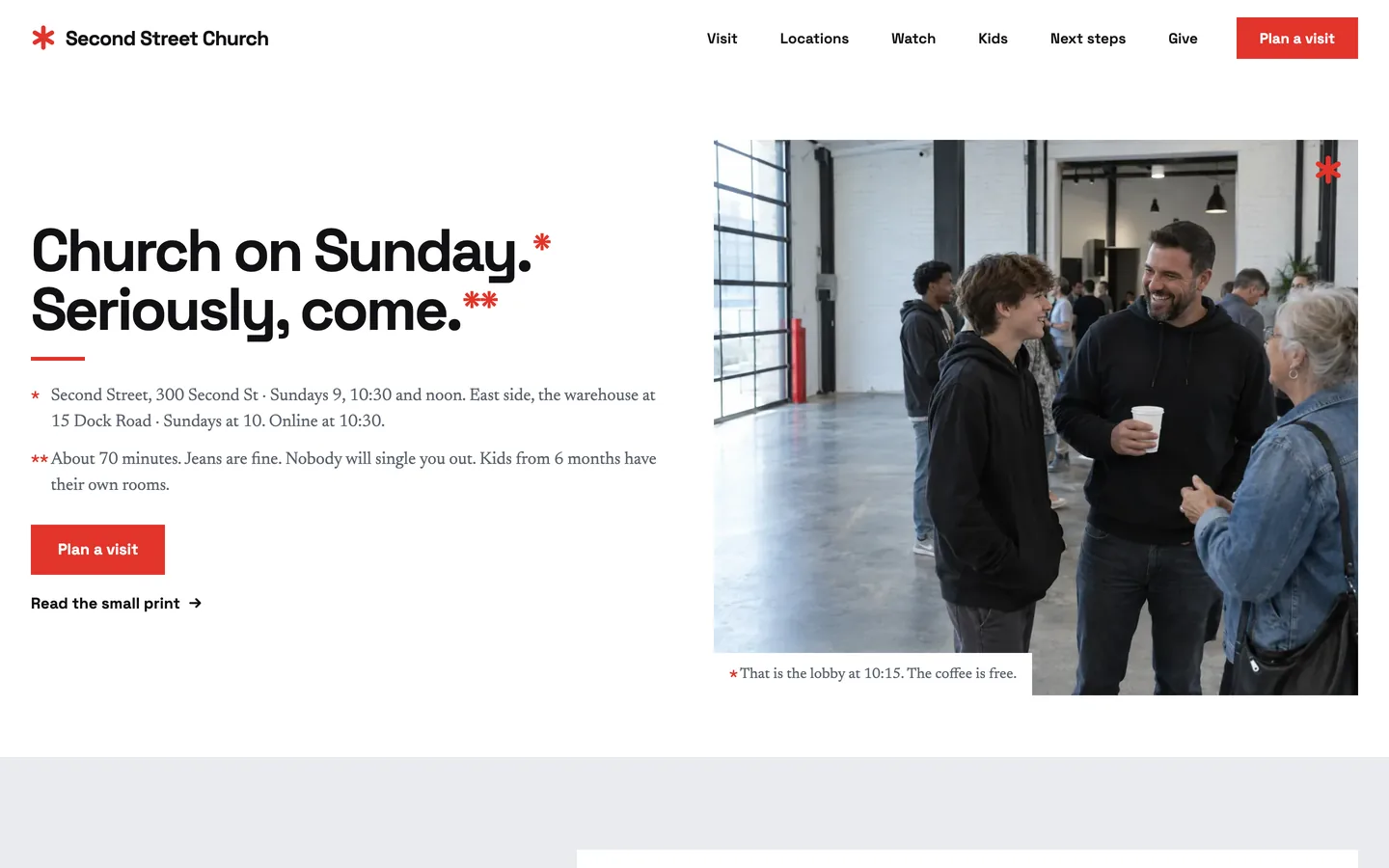 Footnote website template homepage