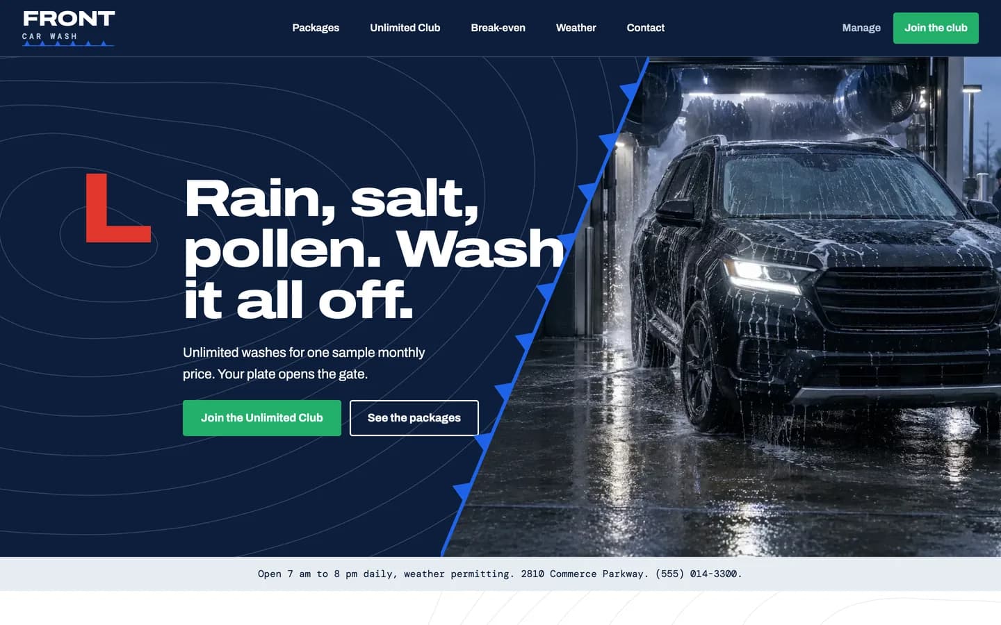 Front: Homepage