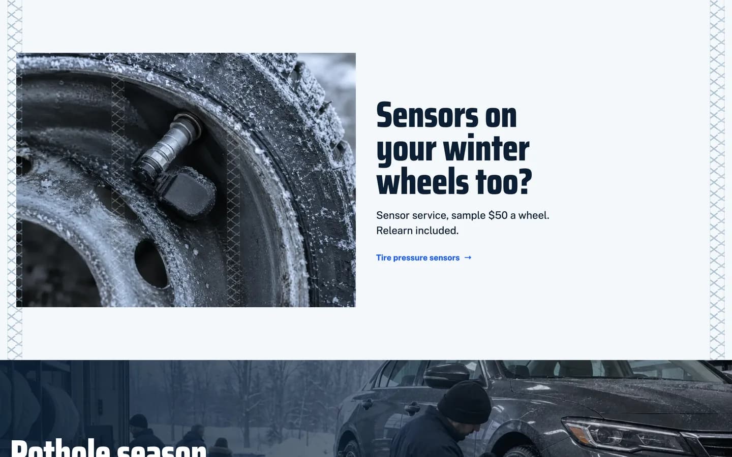 Frost: Sensors on your winter wheels too?