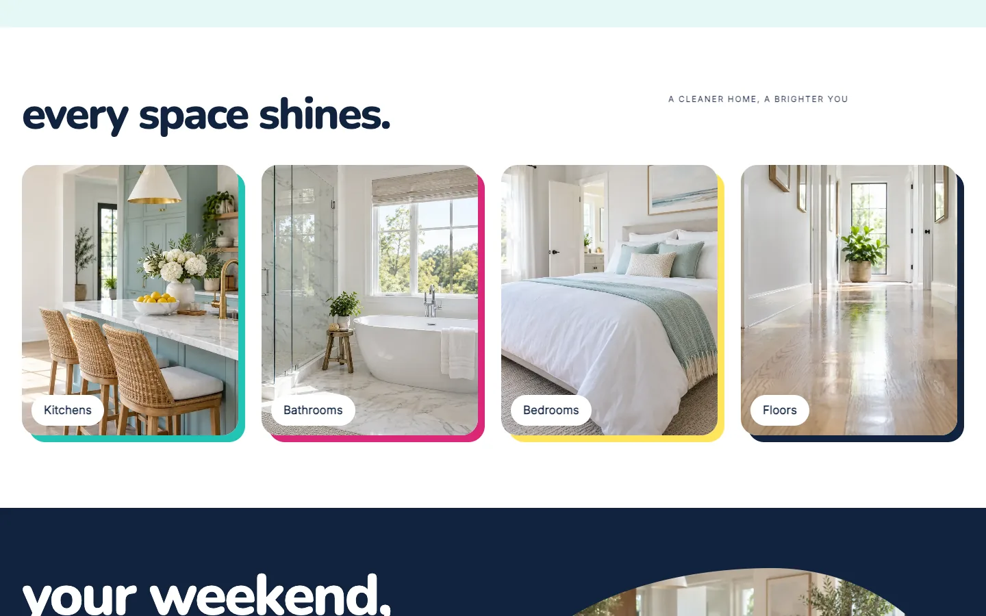 Gleam: Every space shines / room cards
