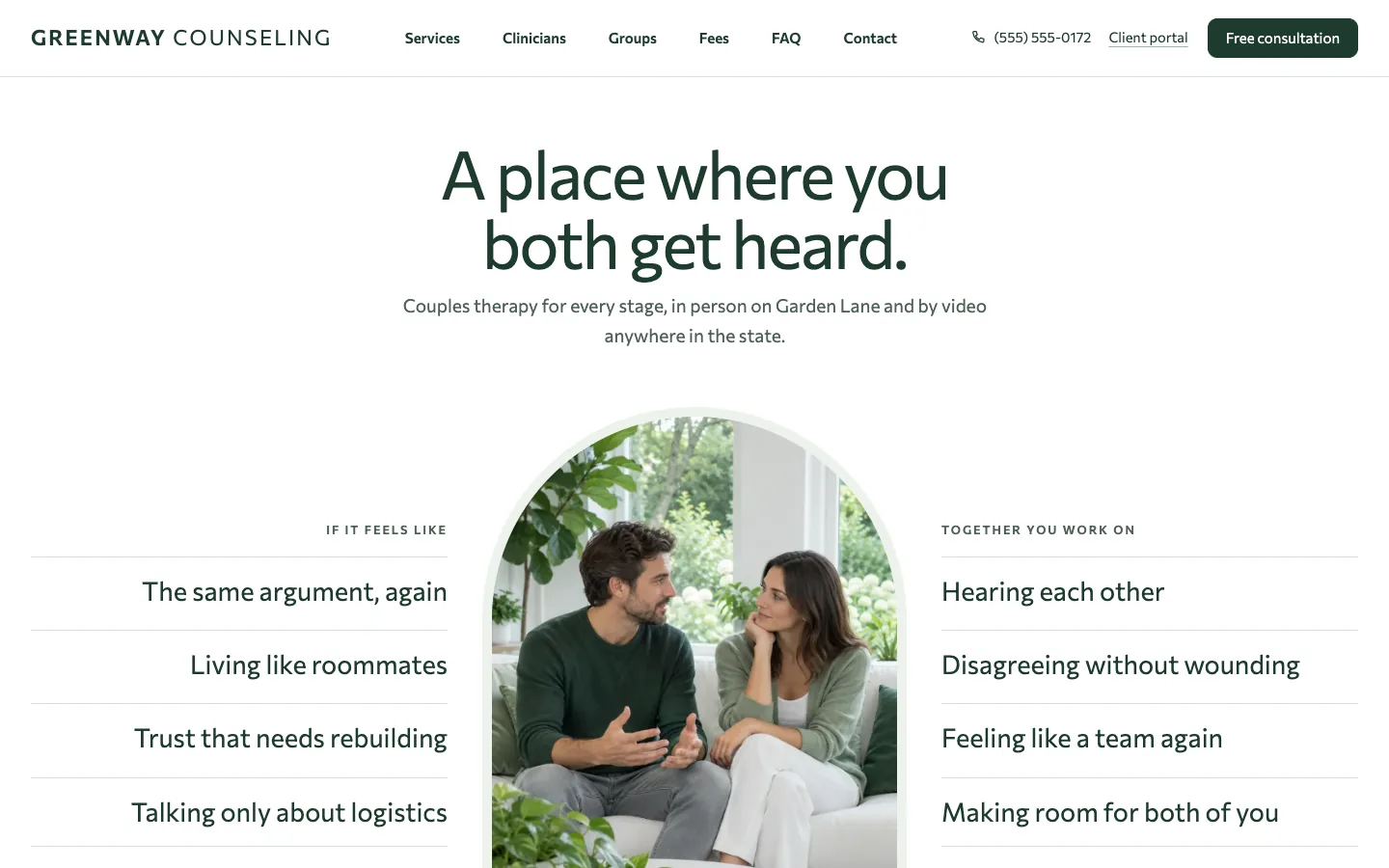 Greenway: Home / couples first