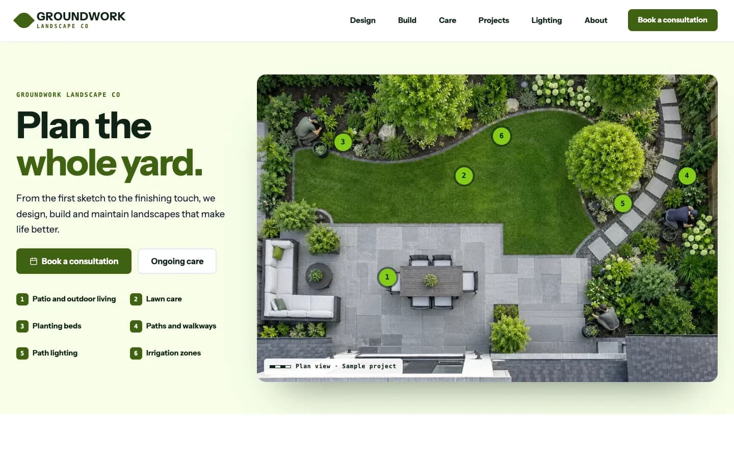 Groundwork: Homepage