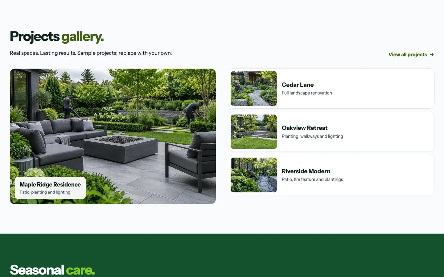 Groundwork: Projects gallery