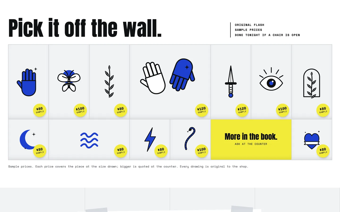 Handbill: Pick it off the wall