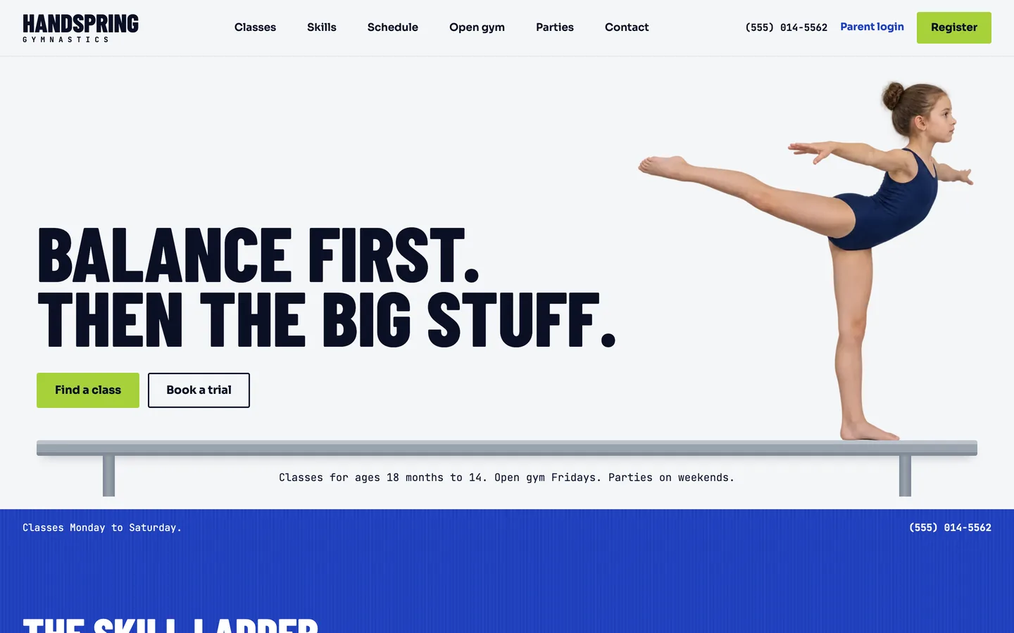 Handspring: Homepage