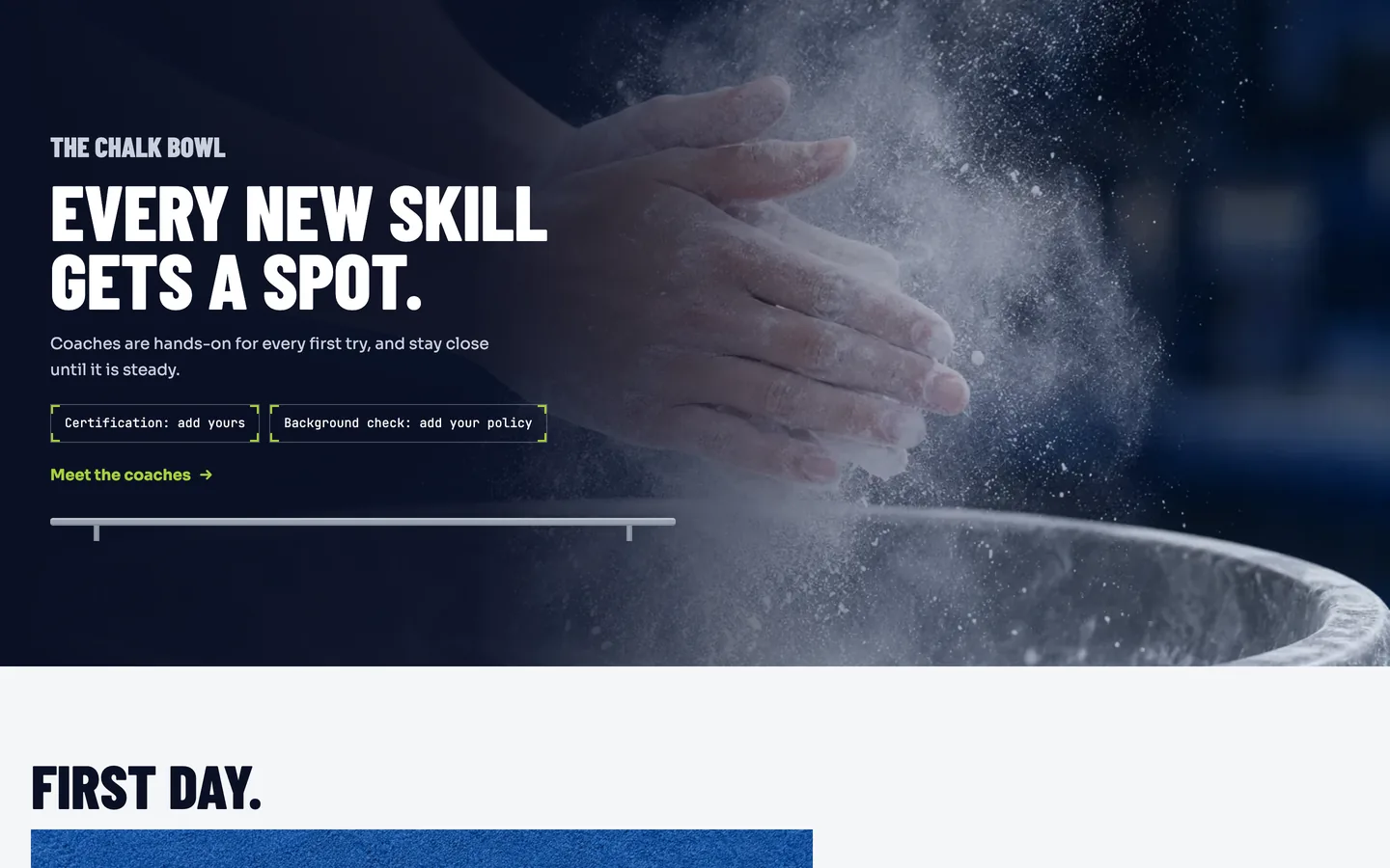 Handspring: Every new skill gets a spot