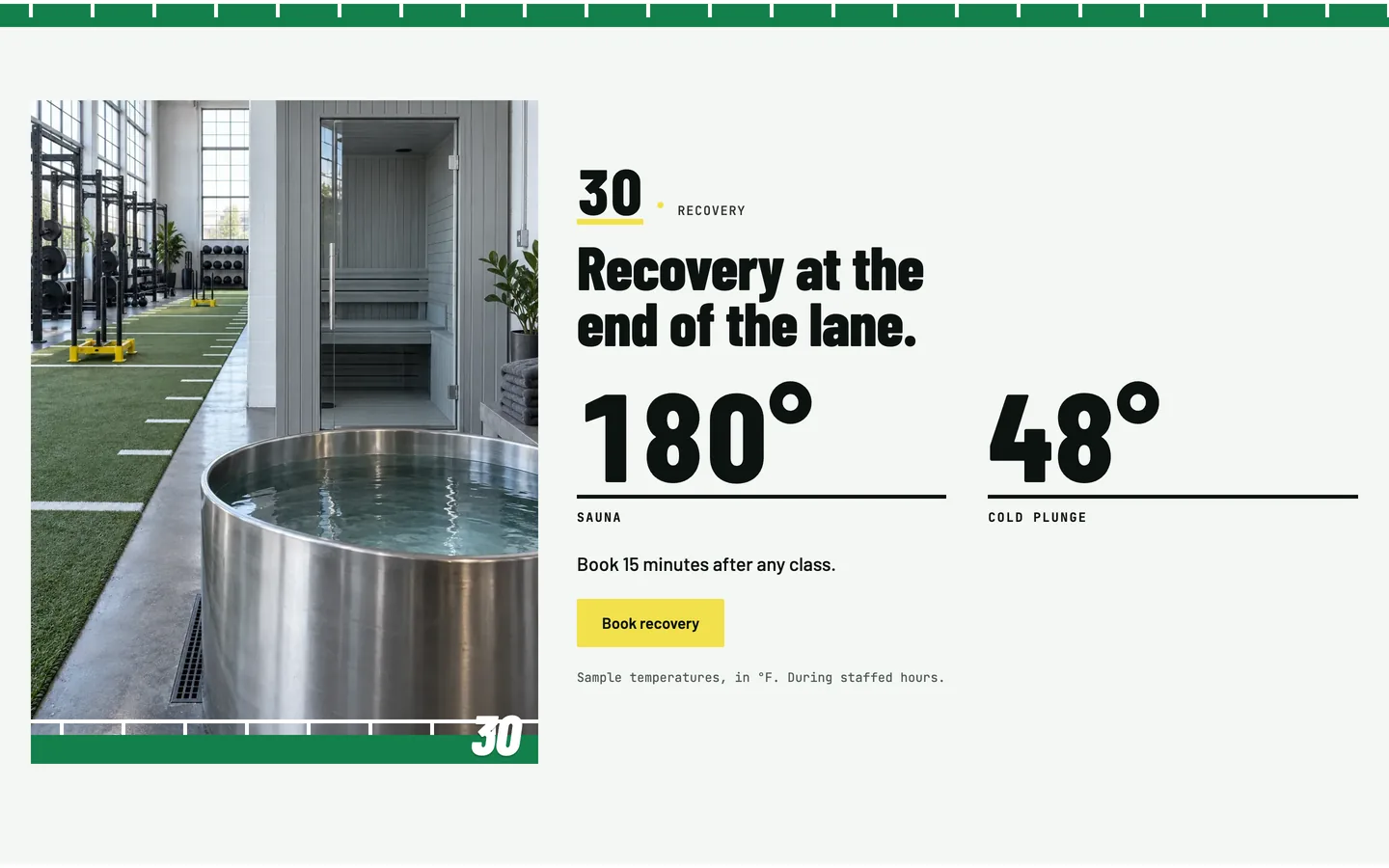 Hashmark: Recovery at the end of the lane