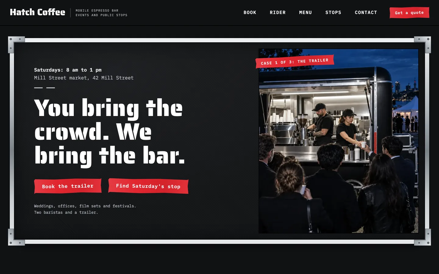 Hatch: Homepage