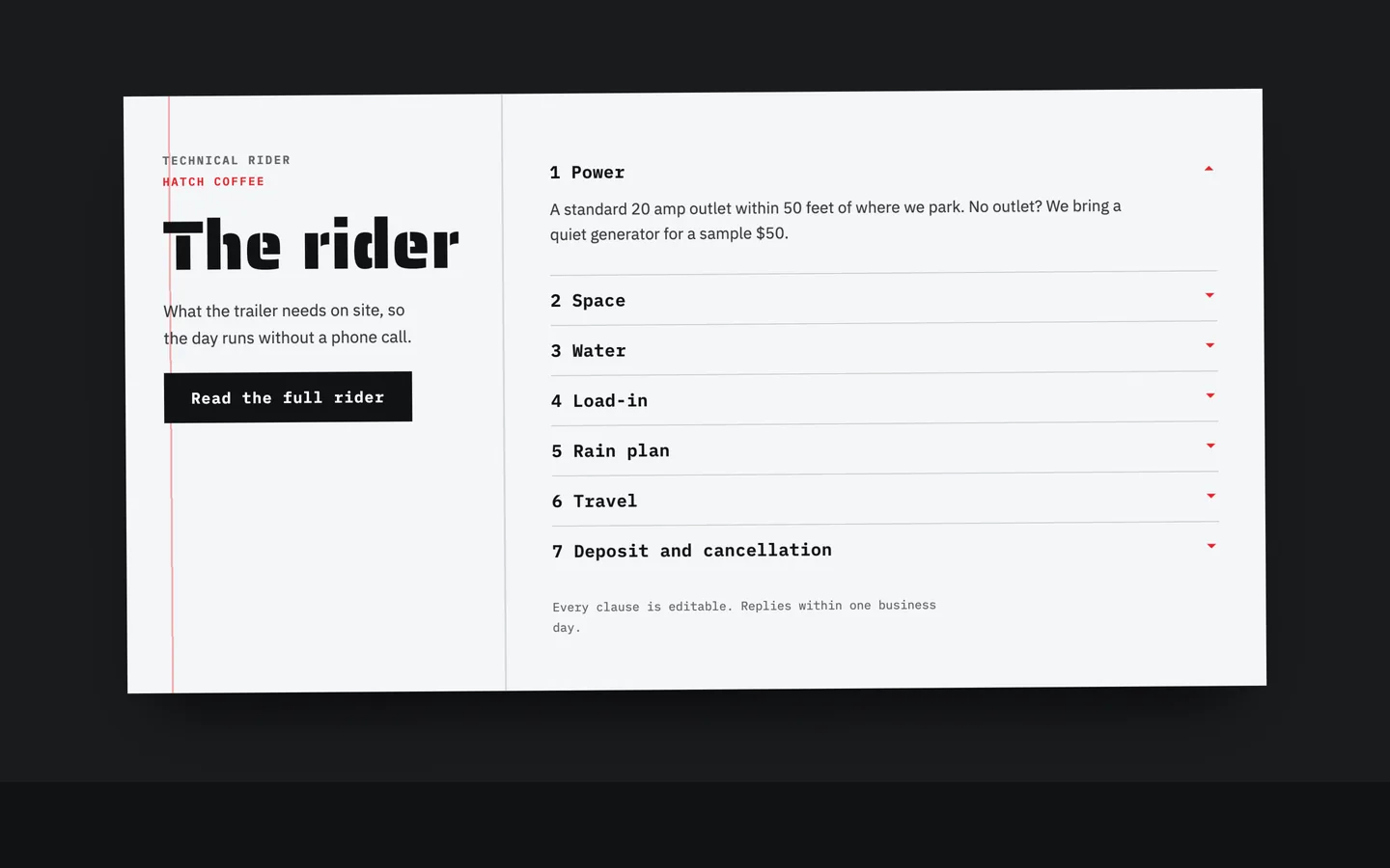 Hatch: The rider