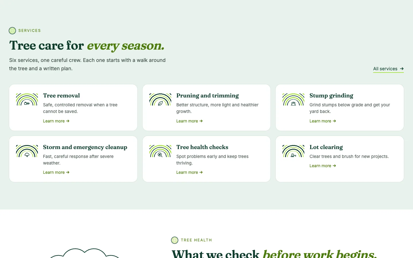 Heartwood: Services / ring cards