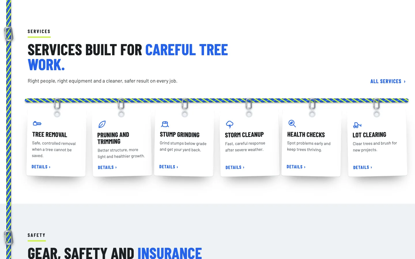 Highline: Services / hanging tags