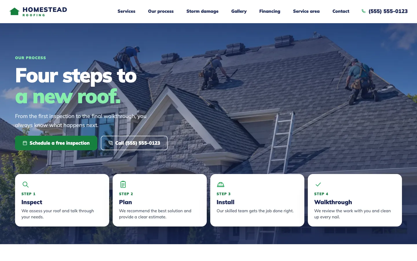 Homestead: Home / four steps to a new roof