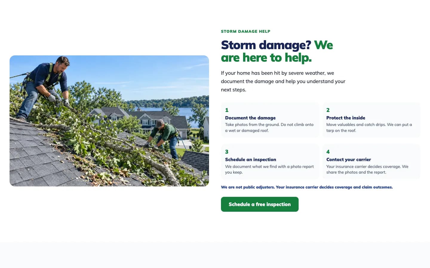 Homestead: Storm damage help